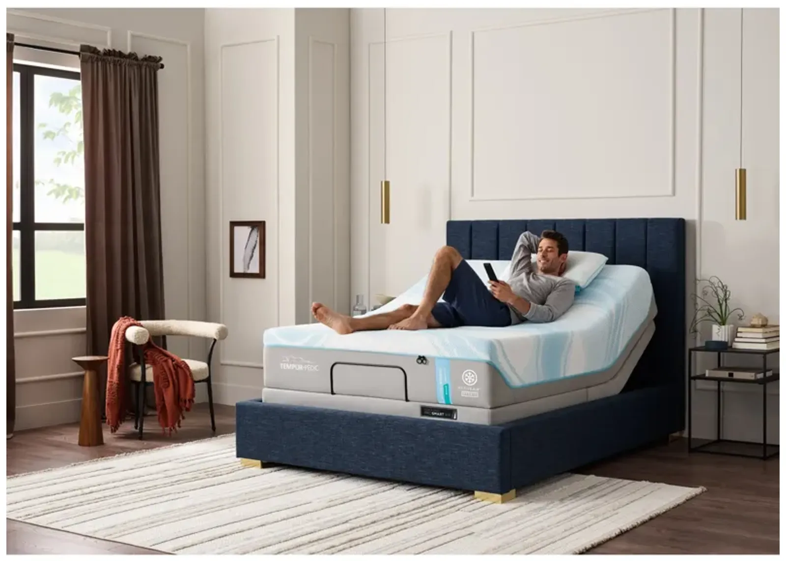 TEMPUR-ActiveBreeze California King Smart Bed