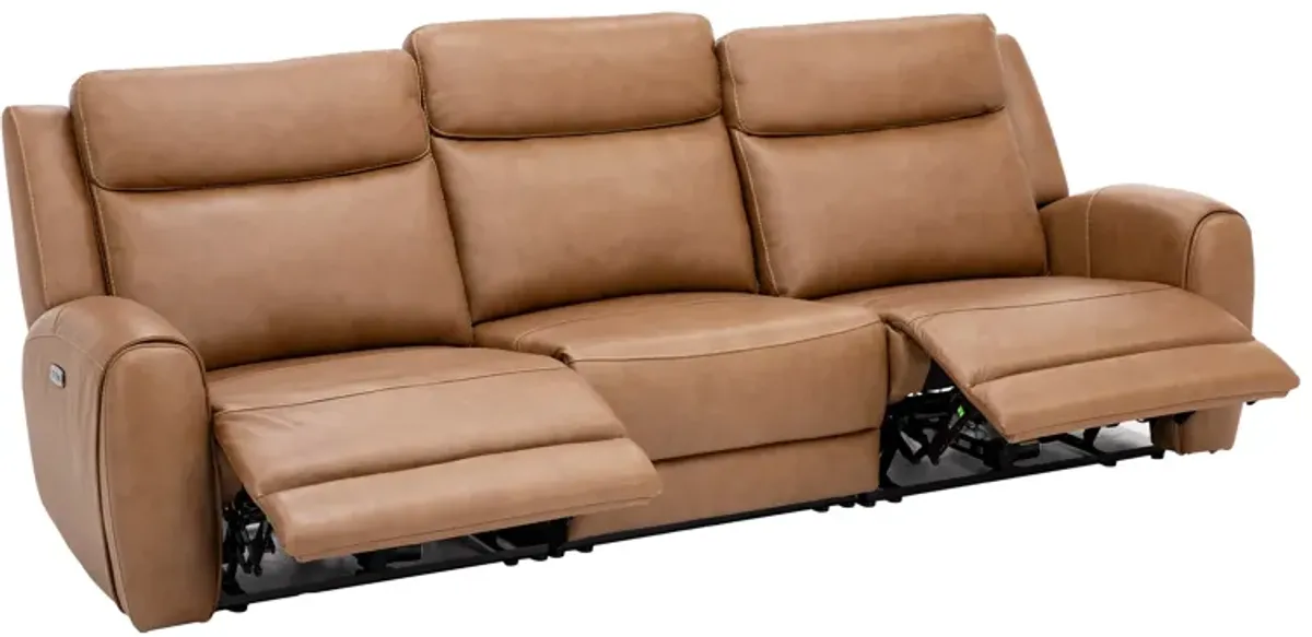 Silverado 3-Pc. Leather Power Headrest Reclining Sofa