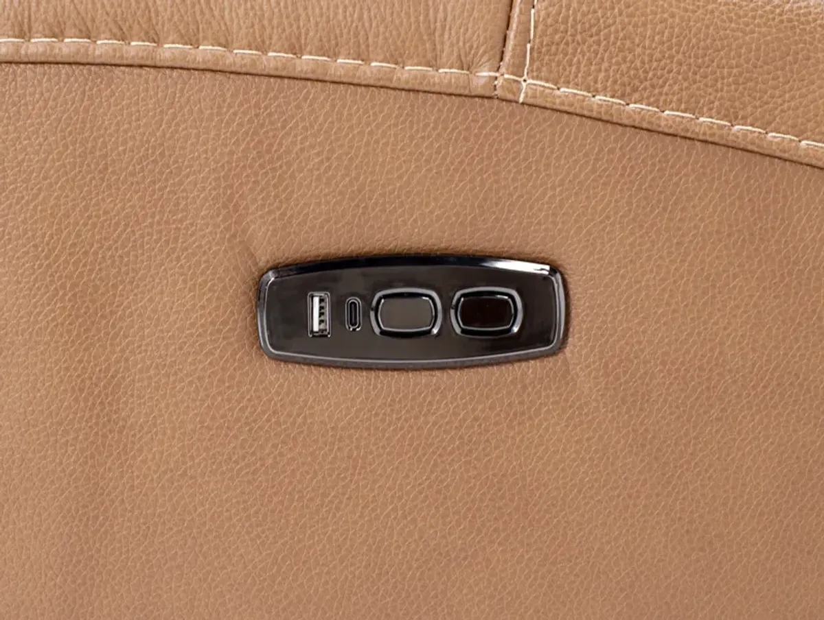 Silverado 3-Pc. Leather Power Headrest Reclining Sofa