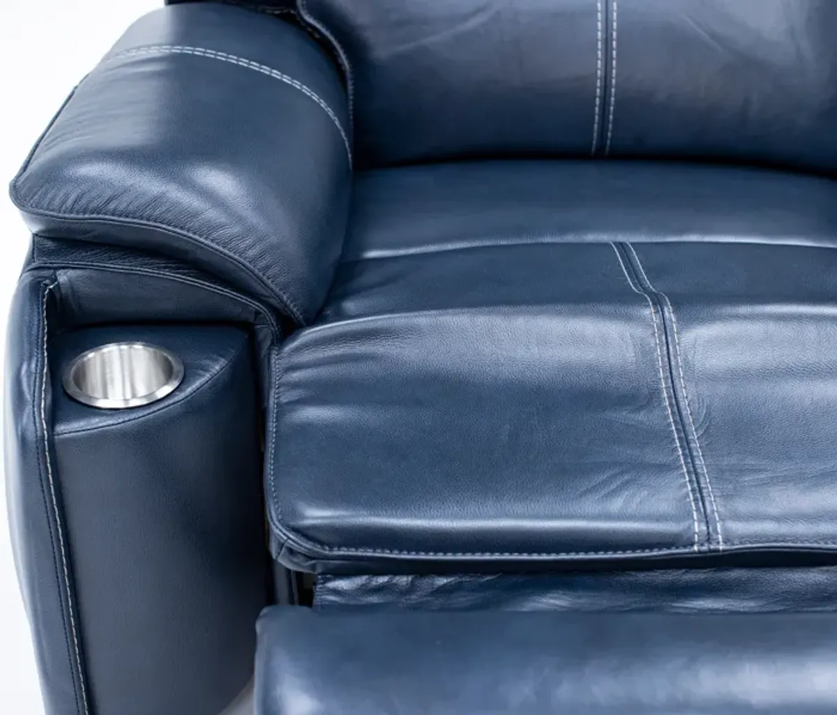 Duke 3-Pc. Leather Fully Loaded Zero Gravity Console Reclining Loveseat With Hidden Cupholders