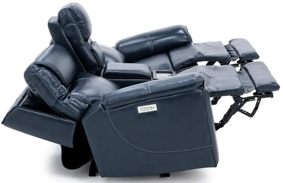 Duke 3-Pc. Leather Fully Loaded Zero Gravity Console Reclining Loveseat With Hidden Cupholders