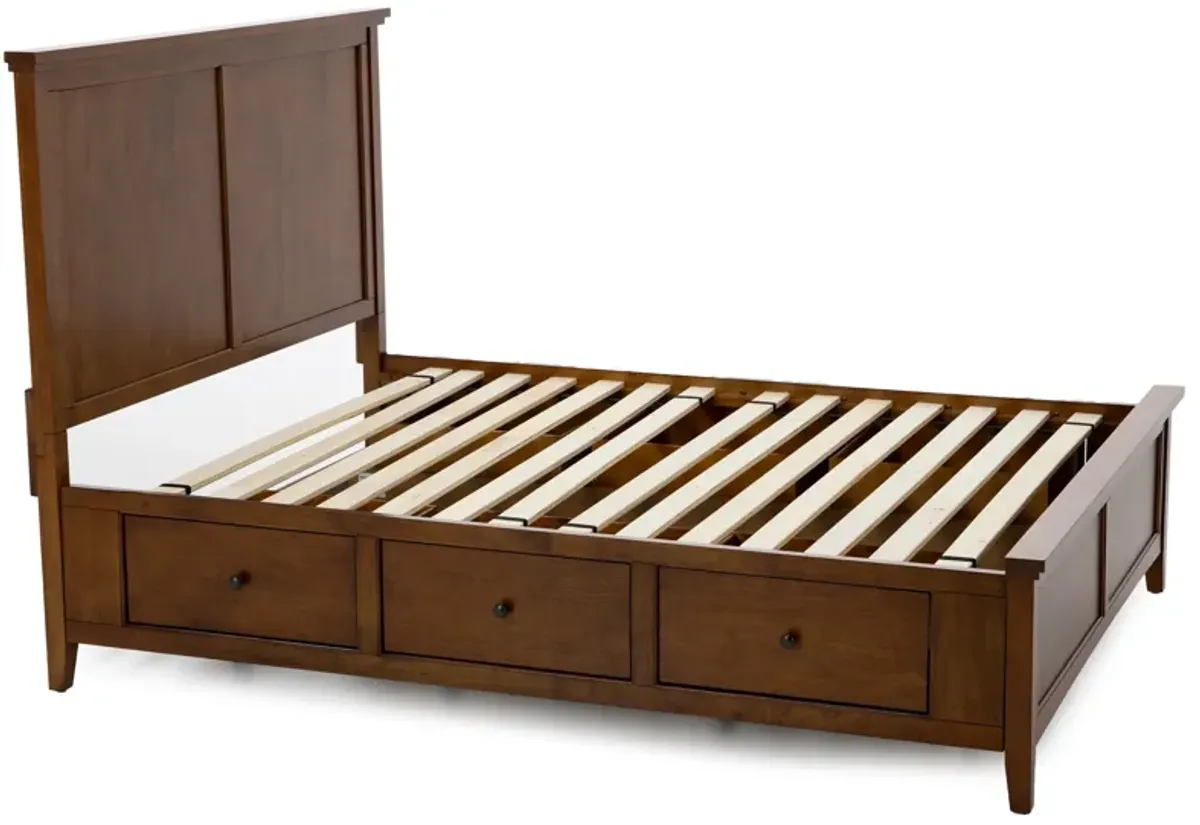 Spencer Queen Storage Bed In Brown