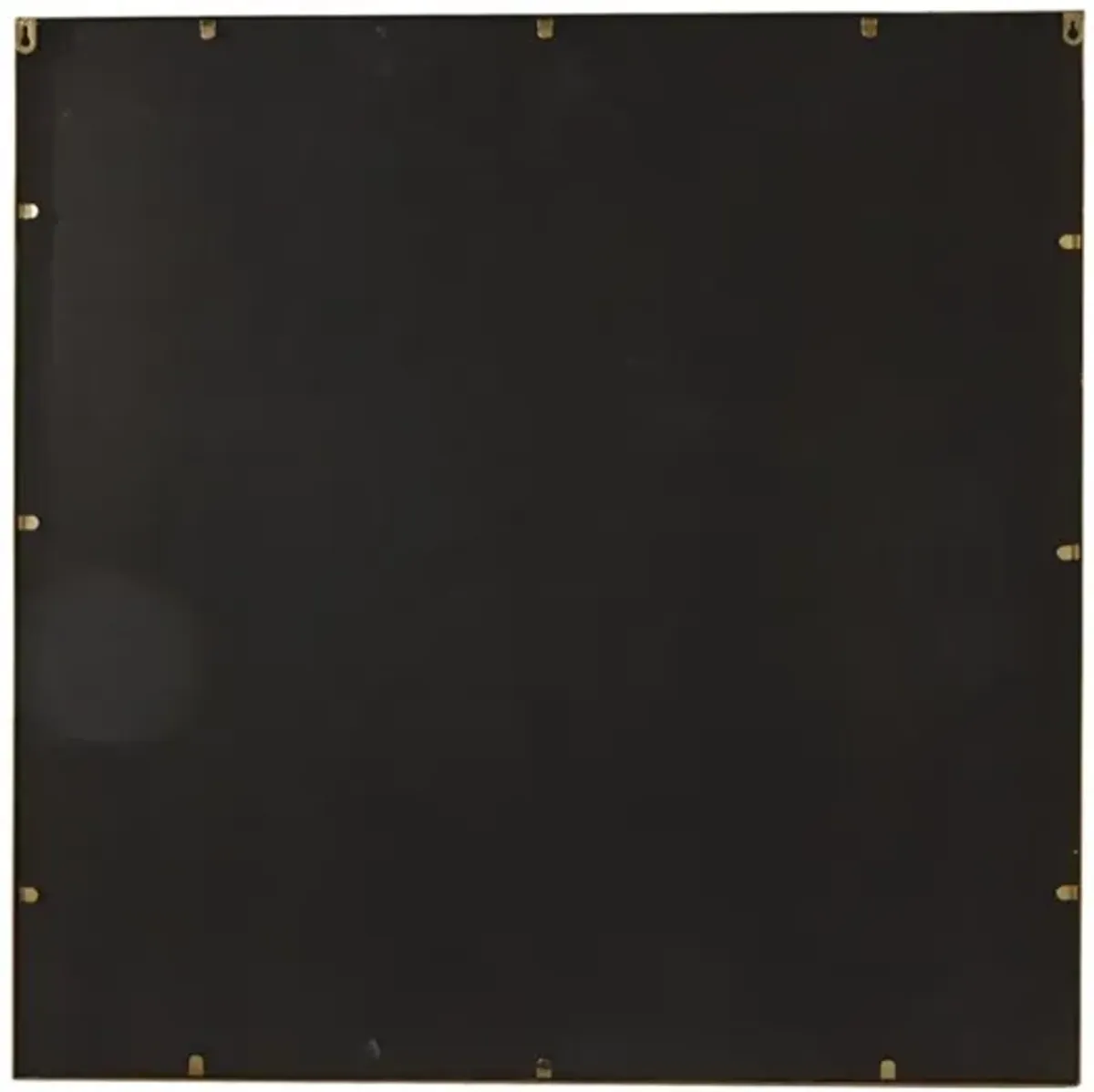 Gold Metal Square Wall Mirror 36"W x 36"H