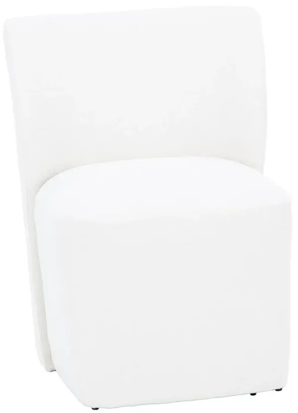 Reed Castered Chair with Performance Fabric