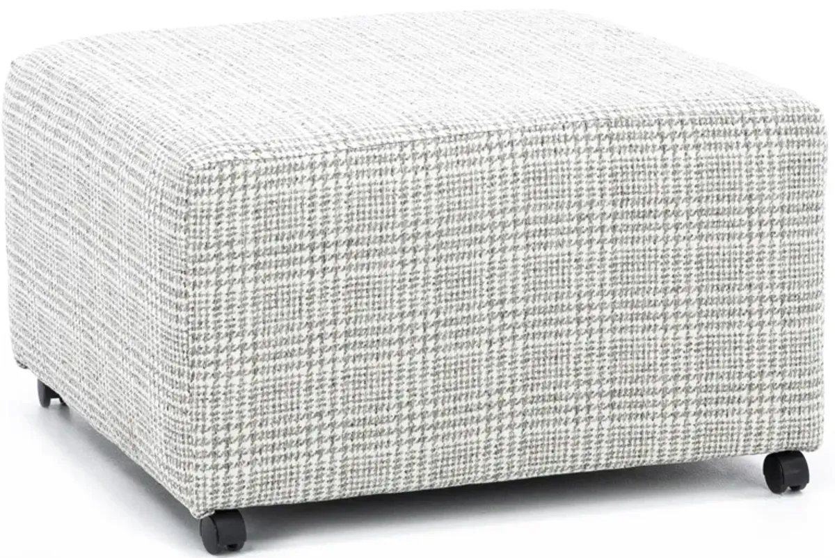 Hickory Homestead Cocktail Ottoman in Berber