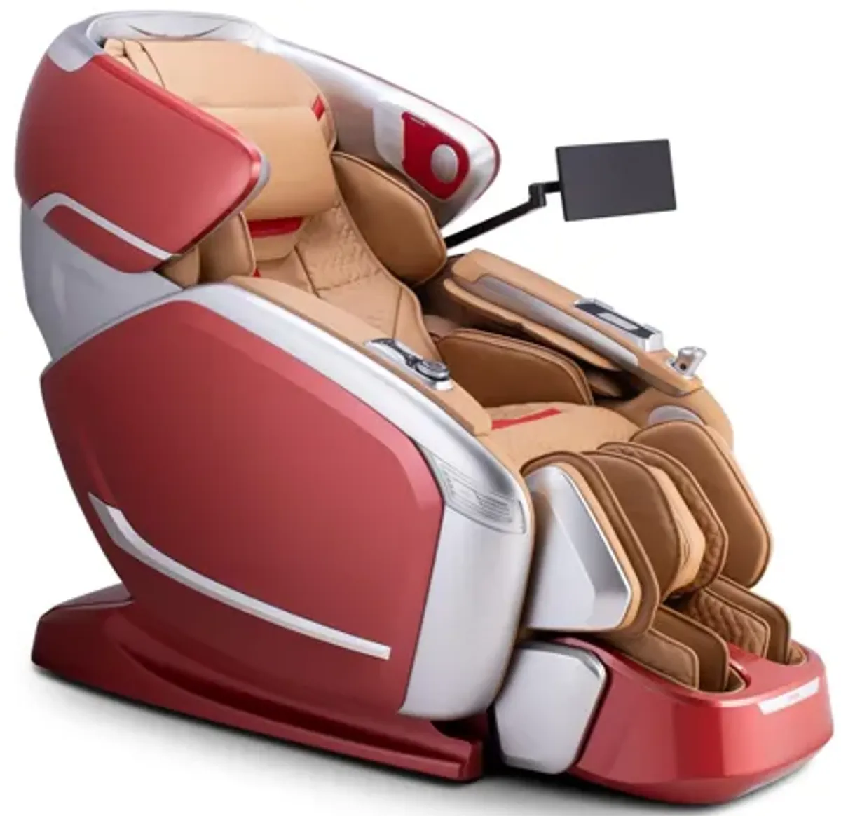 Quantum Massage Chair in Scarlet/Silver Combo