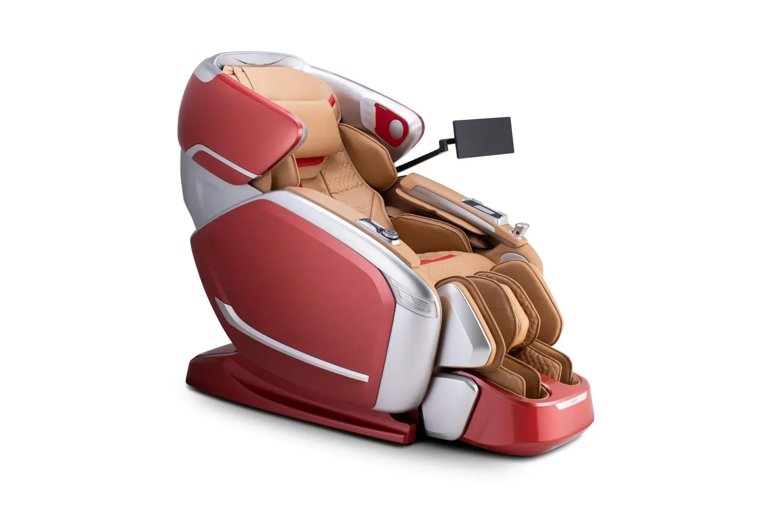 Quantum Massage Chair in Scarlet/Silver Combo