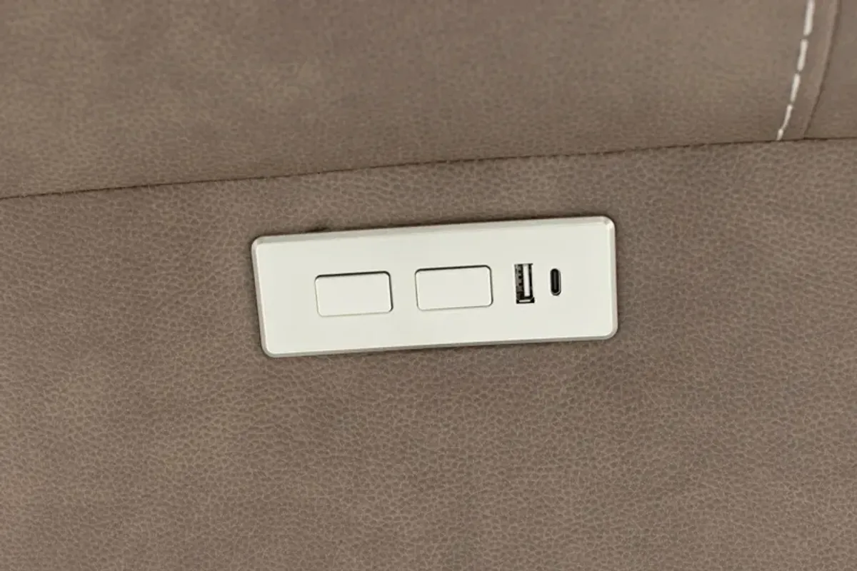 Jimmy Zero Gravity Power Recliner in Cappuccino