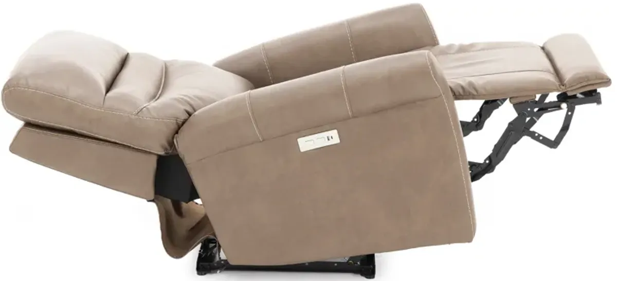 Jimmy Zero Gravity Power Recliner in Cappuccino