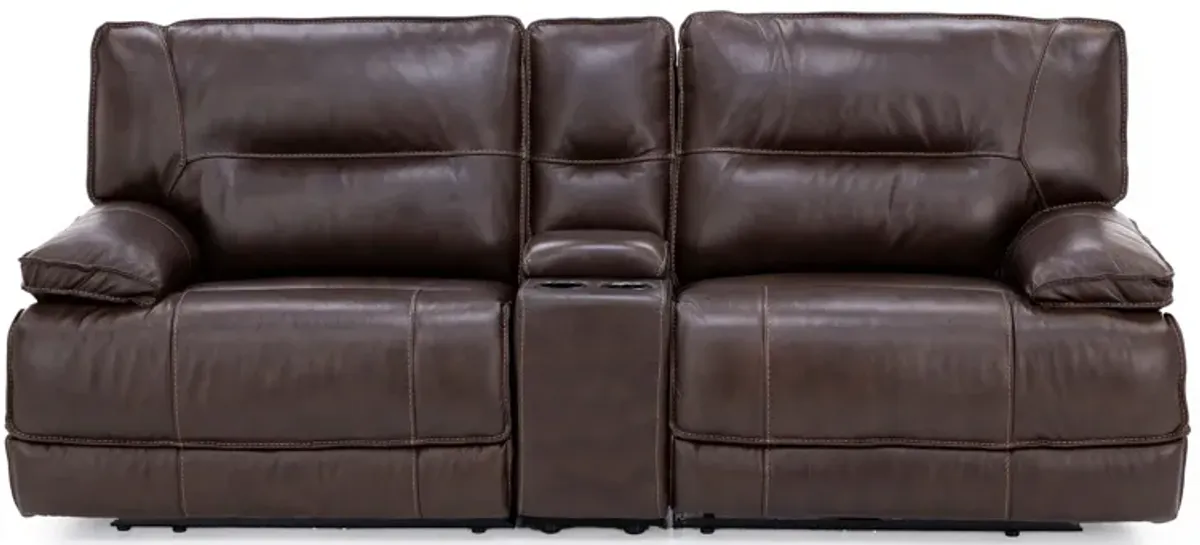 Mustang 3-Pc. Power Headrest Reclining Console Loveseat