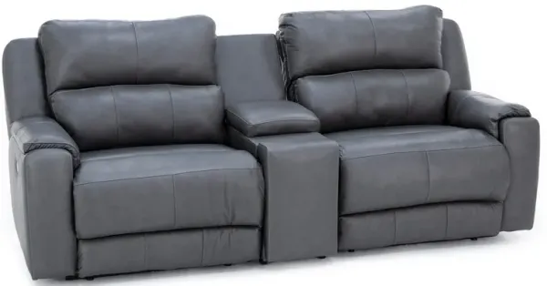 Kai 3-Pc. Leather Power Headrest Wall Saver Reclining Console Loveseat