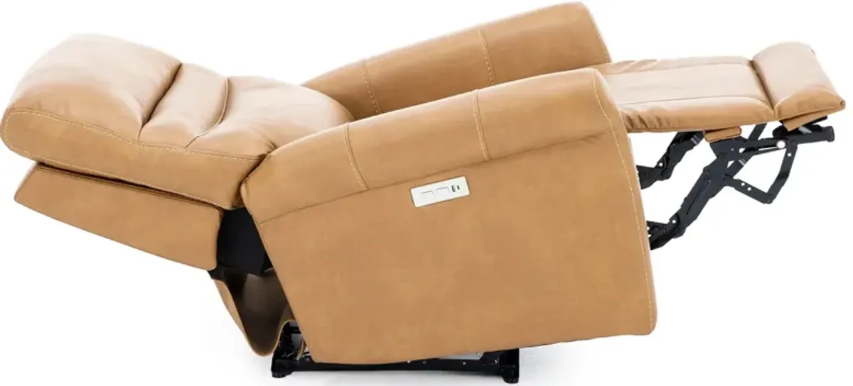 Jimmy Zero Gravity Power Recliner in Saddle