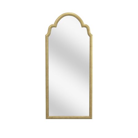 Antique Gold Wood Arched Leaner Mirror 24"W x 54"H