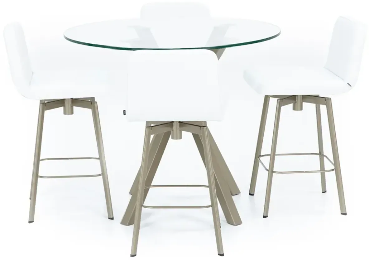 Asterisk 42" Round Counter Table
