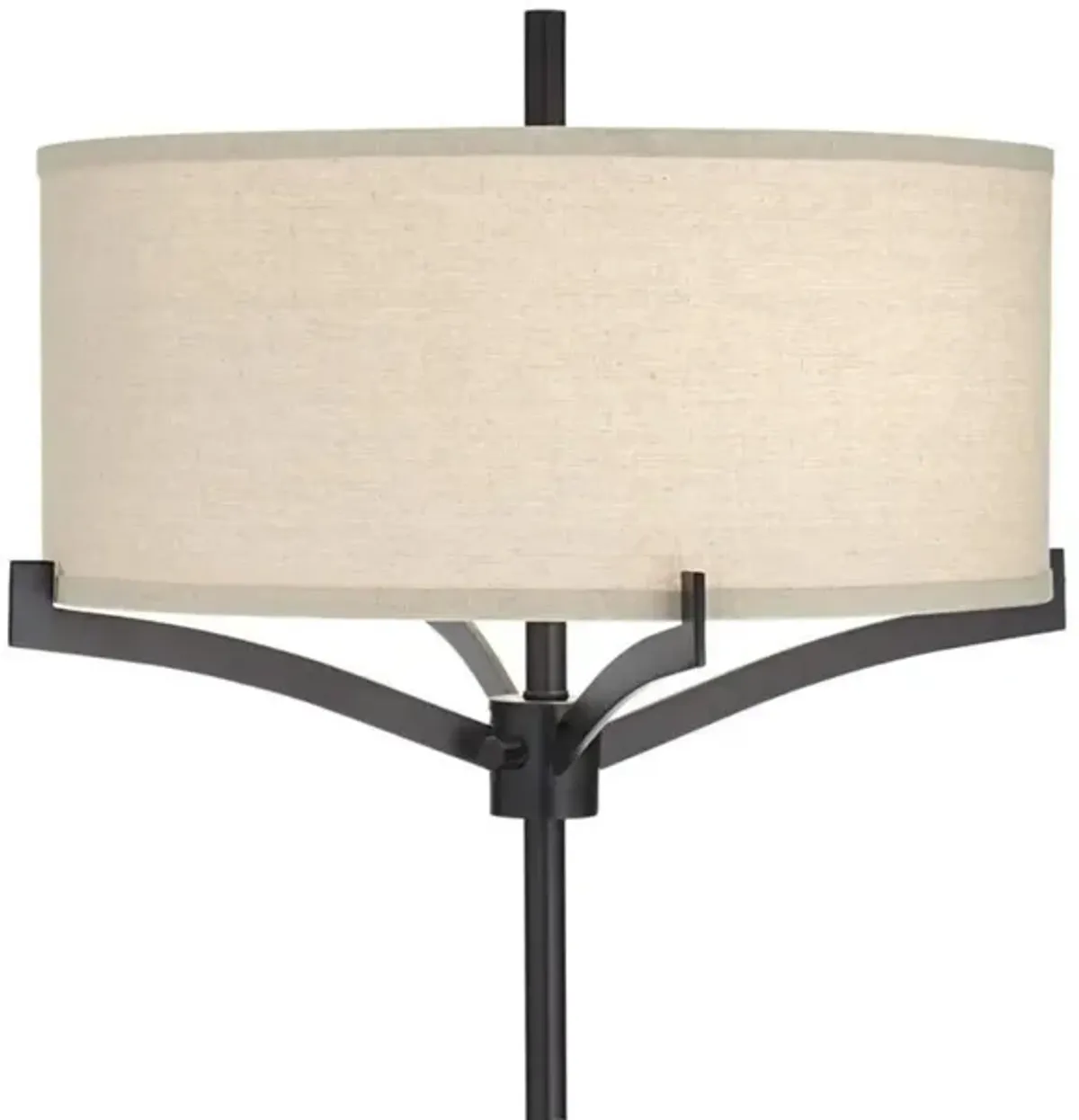 Black Walnut Floor Lamp 65.5"H