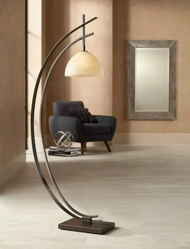 Bronze Orbit Floor Lamp 67.5"H