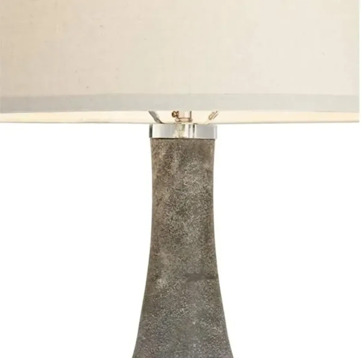 Smoke Glass Table Lamp 30"H