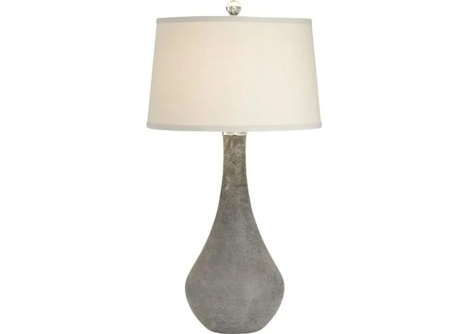 Smoke Glass Table Lamp 30"H