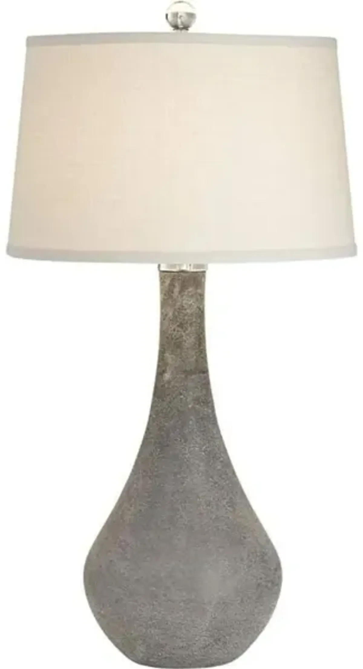 Smoke Glass Table Lamp 30"H