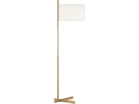 Warm Gold Floor Lamp 64"H