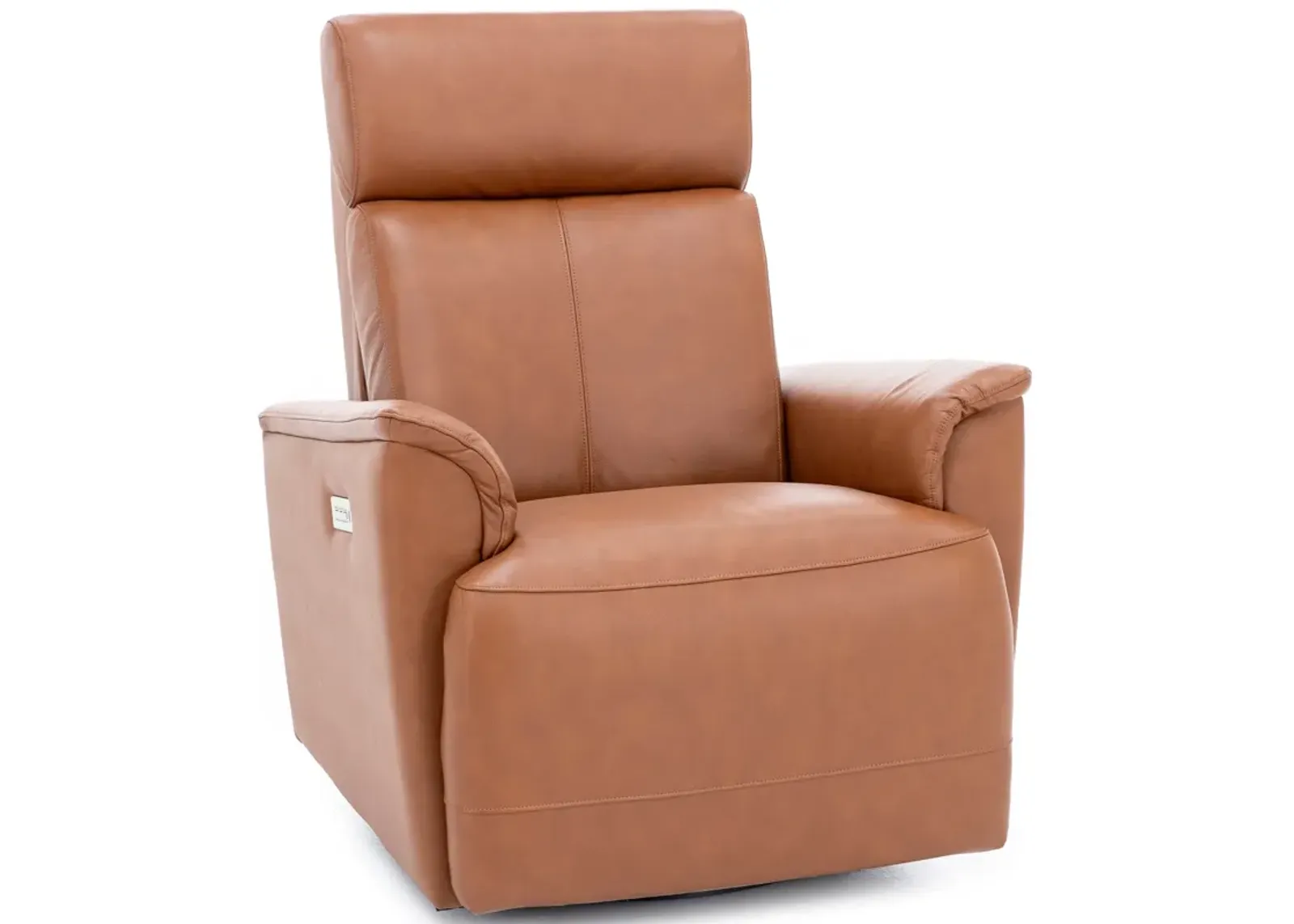 Camp Leather Fully Loaded Swivel Glider Recliner