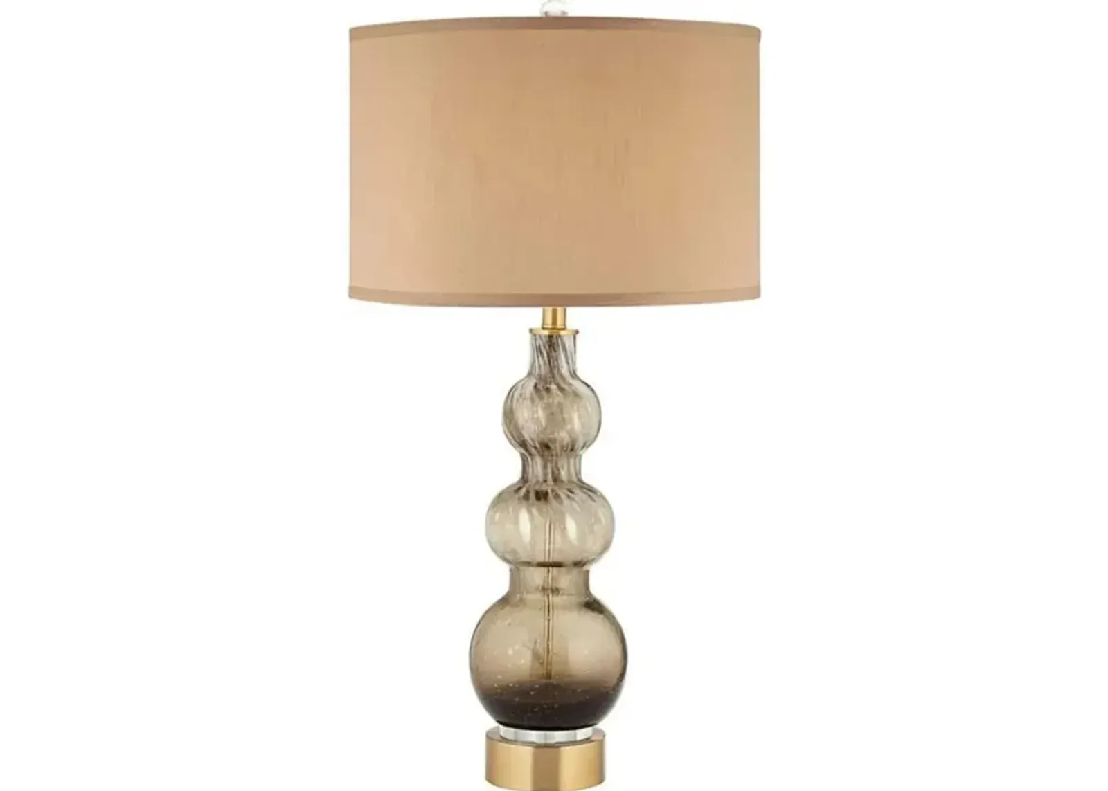 Sepia Art Glass Table Lamp 32.5"H