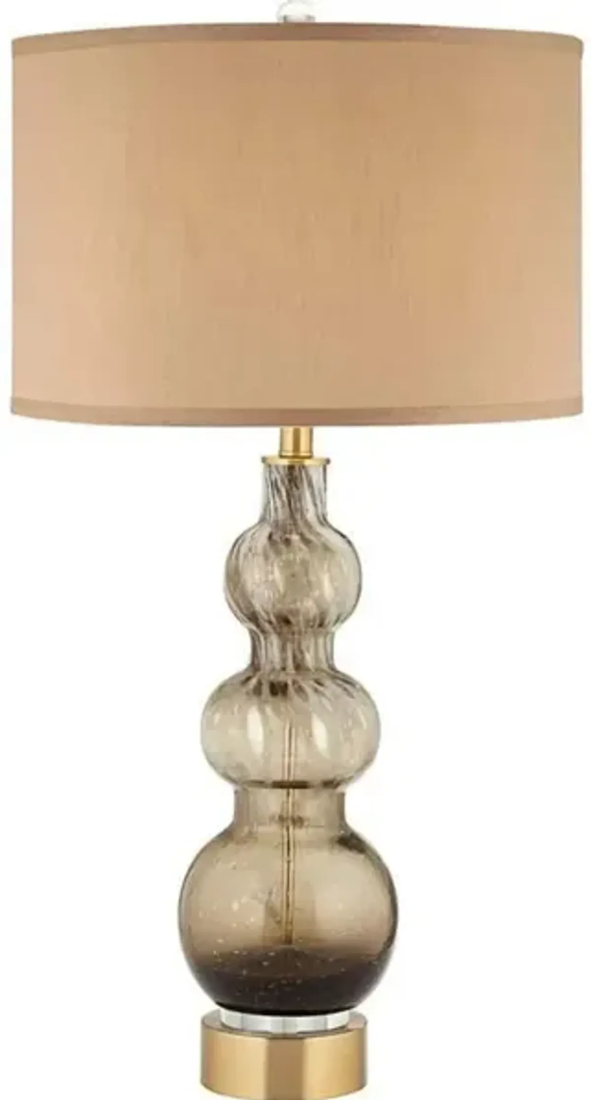 Sepia Art Glass Table Lamp 32.5"H