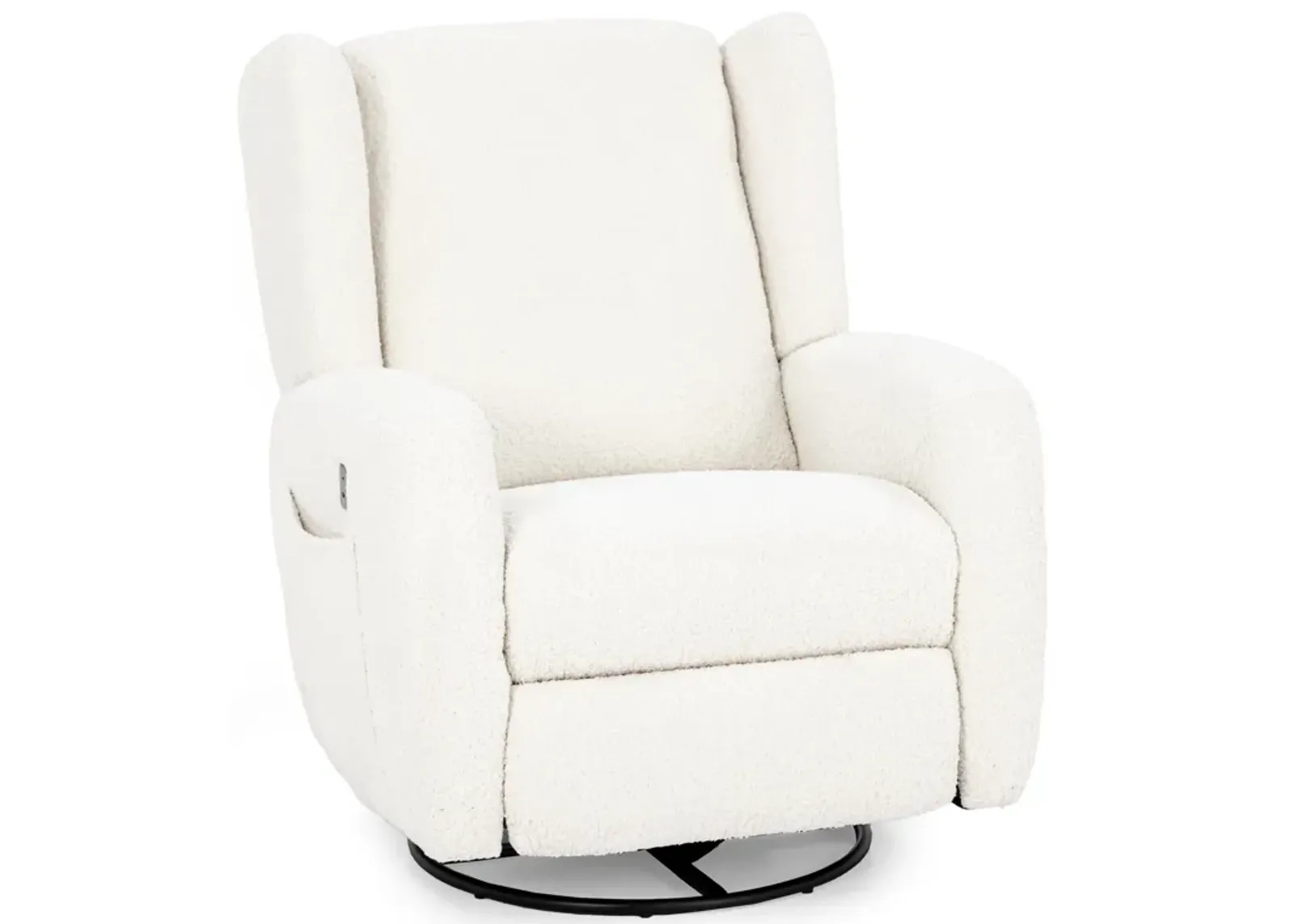 Emmy Self Rocking Power Glider Recliner with Remote in Oyster