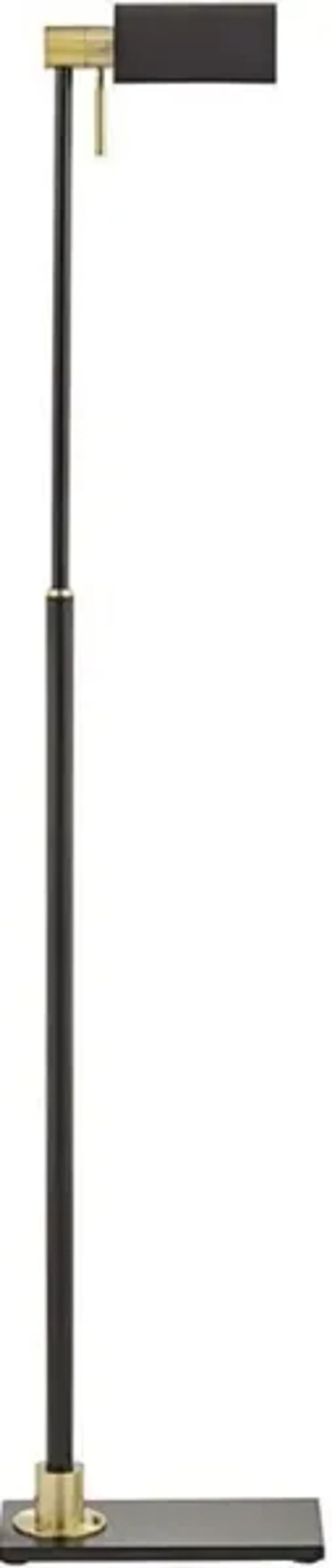 Black Pharmacy Adjustable Floor Lamp 54"H