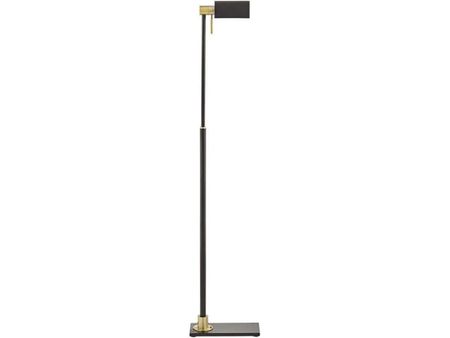 Black Pharmacy Adjustable Floor Lamp 54"H