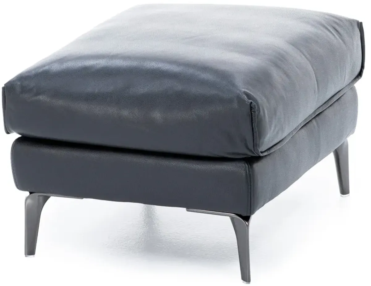 Virgil Leather Ottoman