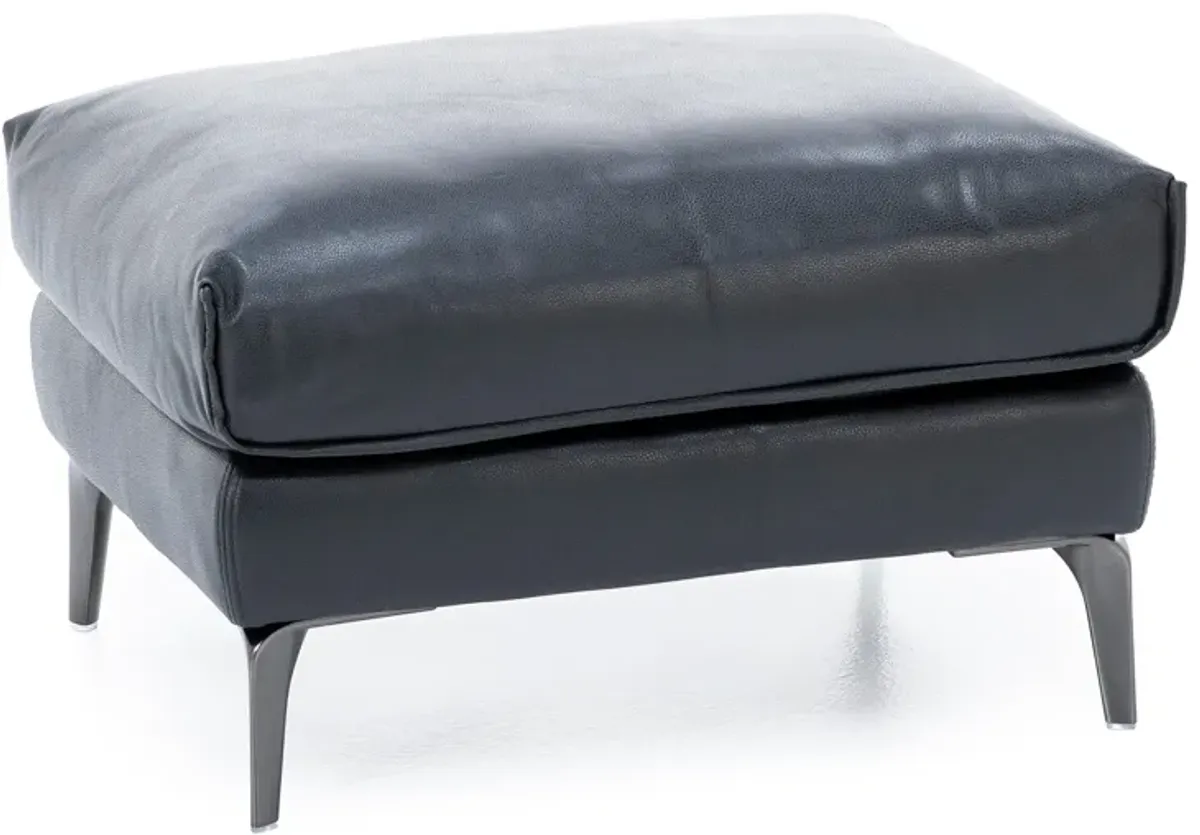 Virgil Leather Ottoman