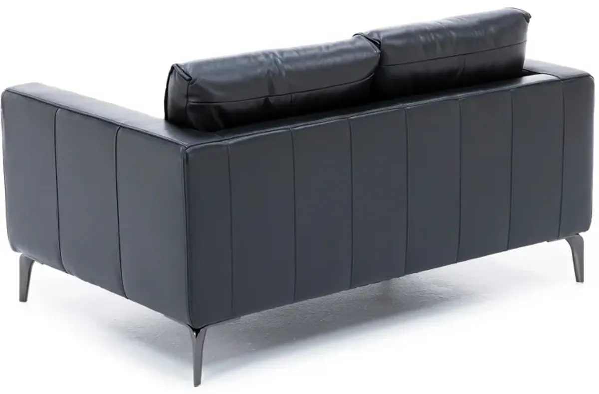 Virgil Leather Loveseat