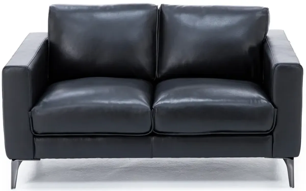 Virgil Leather Loveseat