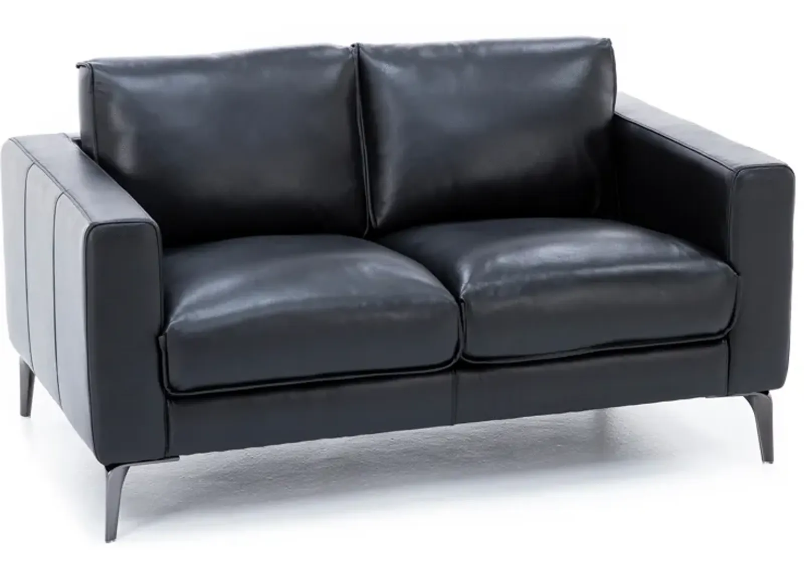 Virgil Leather Loveseat