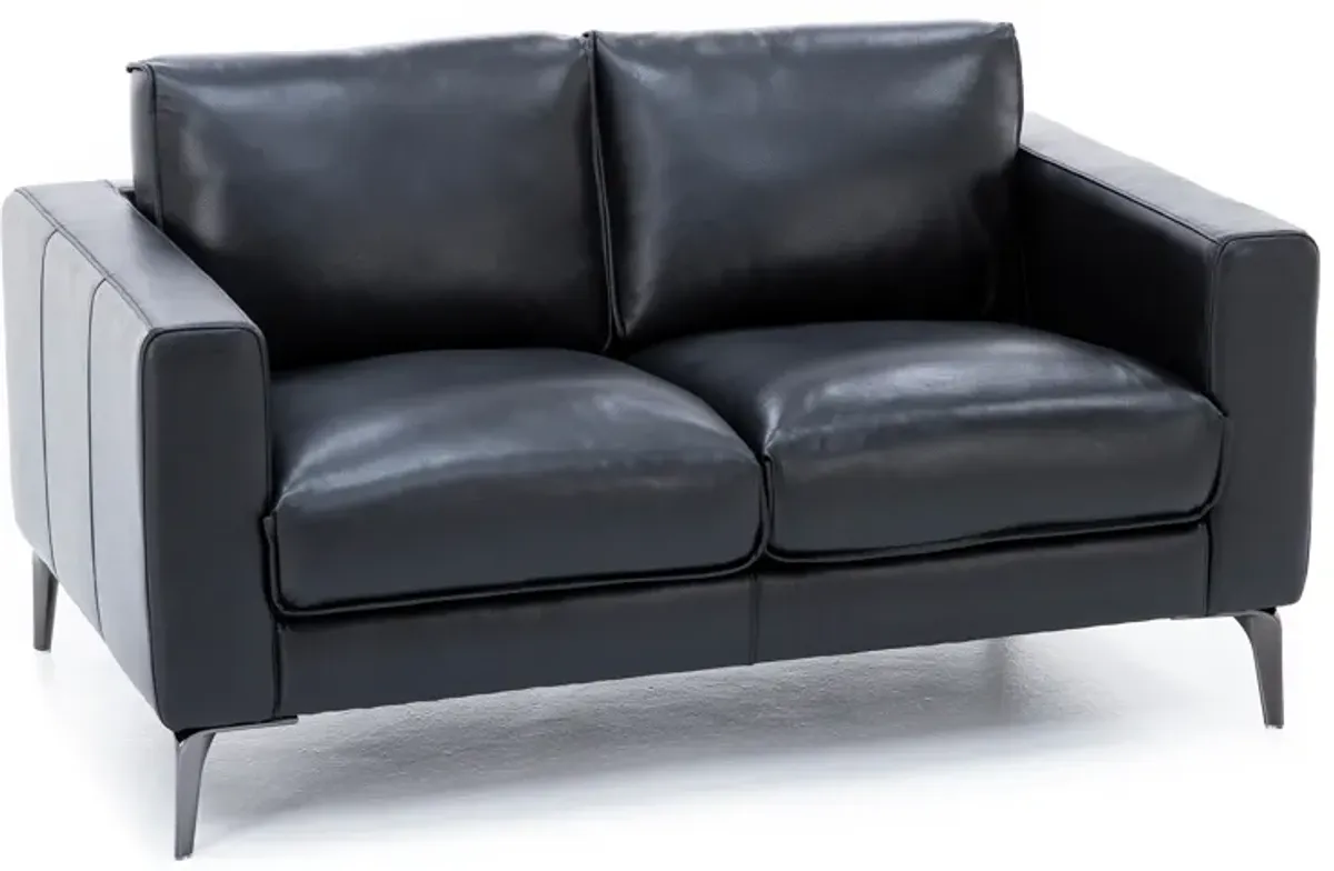 Virgil Leather Loveseat