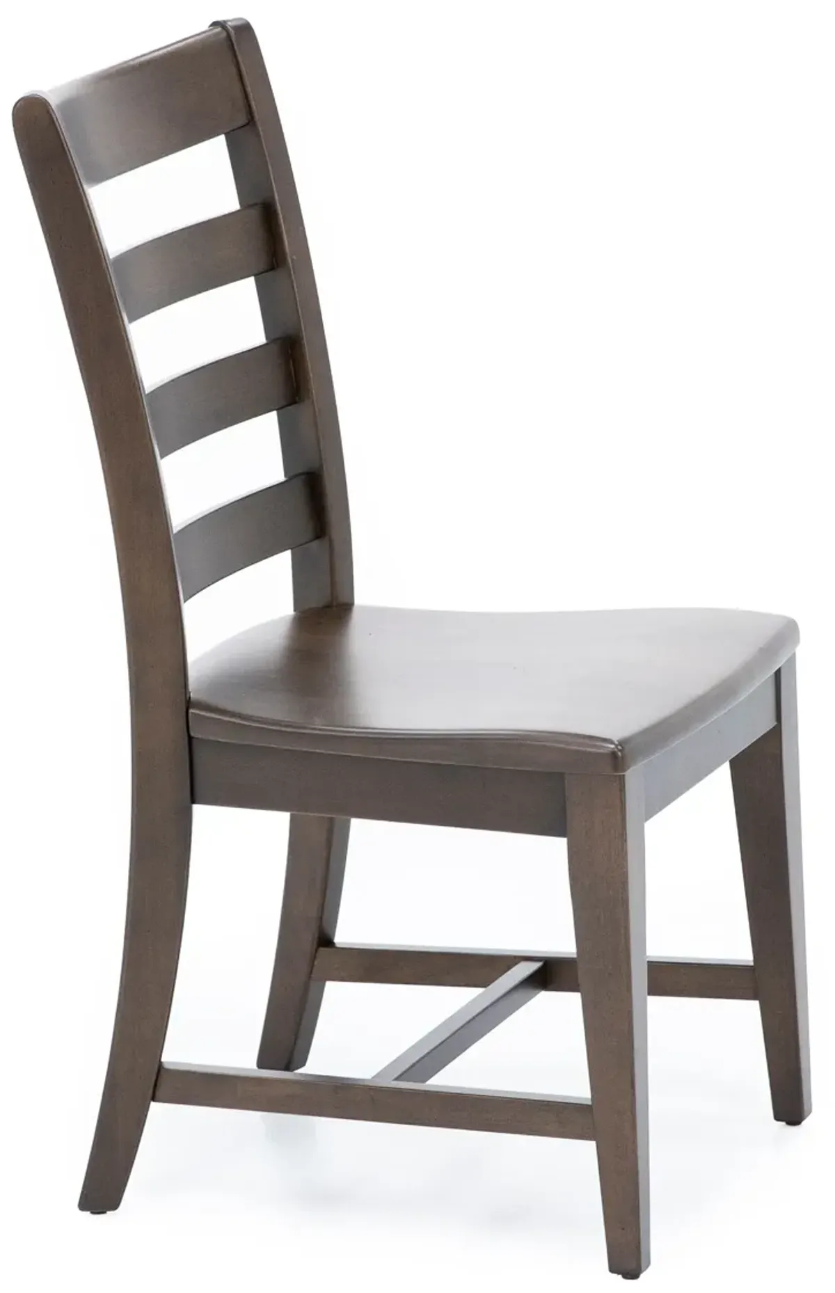 Kincaid Kafe Ladderback Side Chair Wood Seat In Ash Mocha