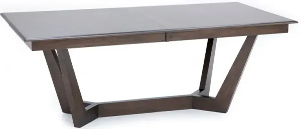 Kincaid Kafe 80-100" Rectangular Trestle Table In Ash Mocha