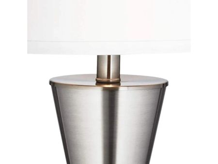 Brushed Nickel Table Lamp 29.5"H