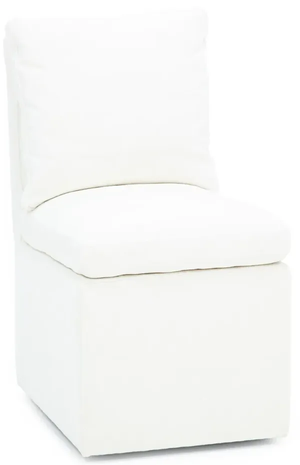 Ivory Caster Side Chair