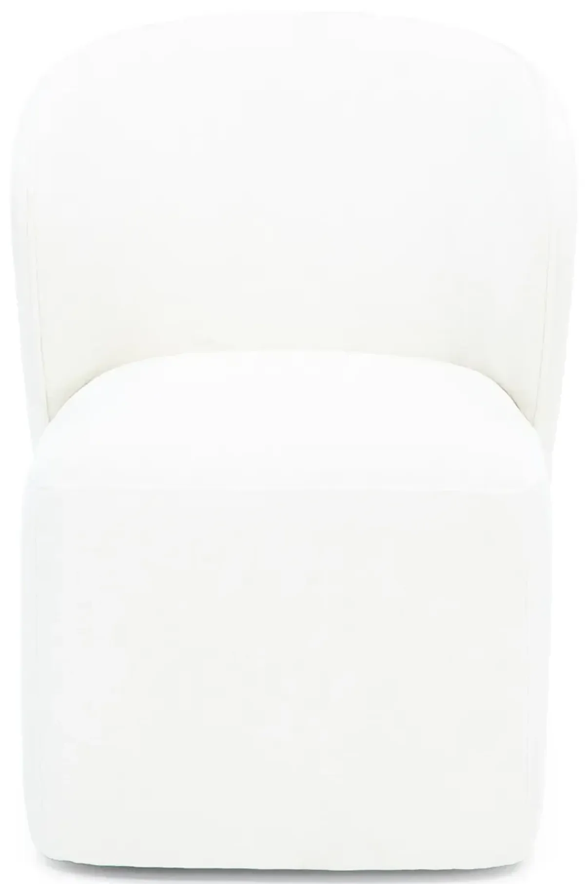 Ivory Caster Curve Chair