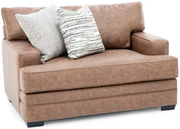 Nash Wide Chair in Saddle