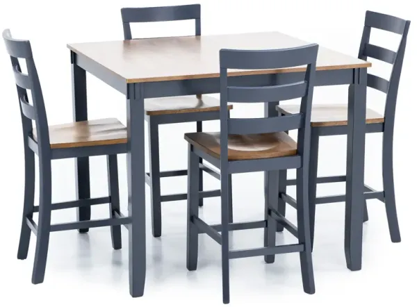 Caden 5Pc Counter Set (One Box) In Natural Blue