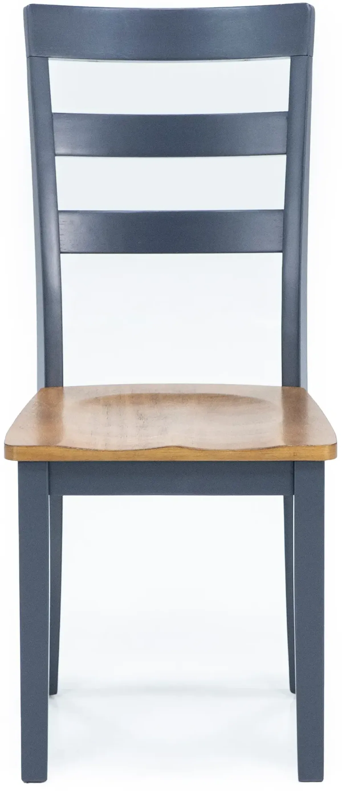 Caden Side Chairs In Natural Blue