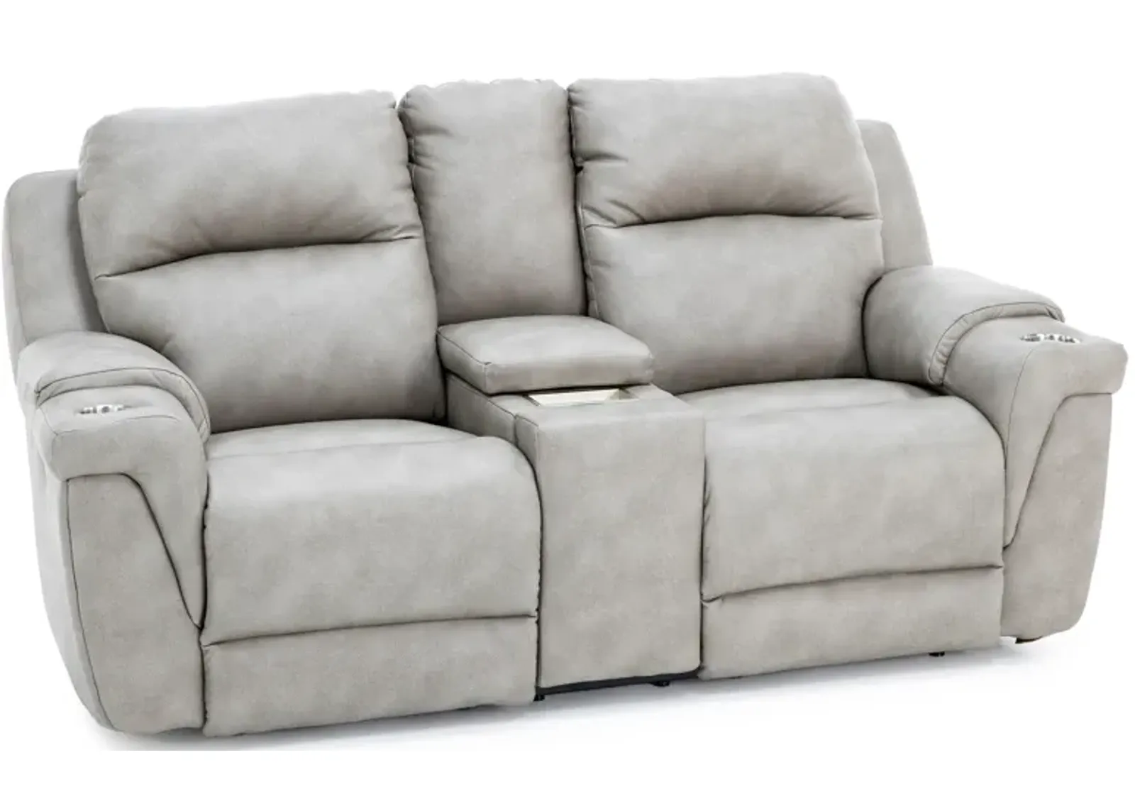 Ireland Fully Loaded Reclining Console Loveseat With Next Level And Wireless Charging