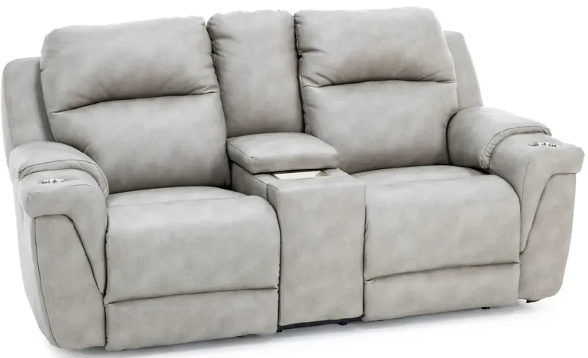 Ireland Fully Loaded Reclining Console Loveseat With Next Level And Wireless Charging