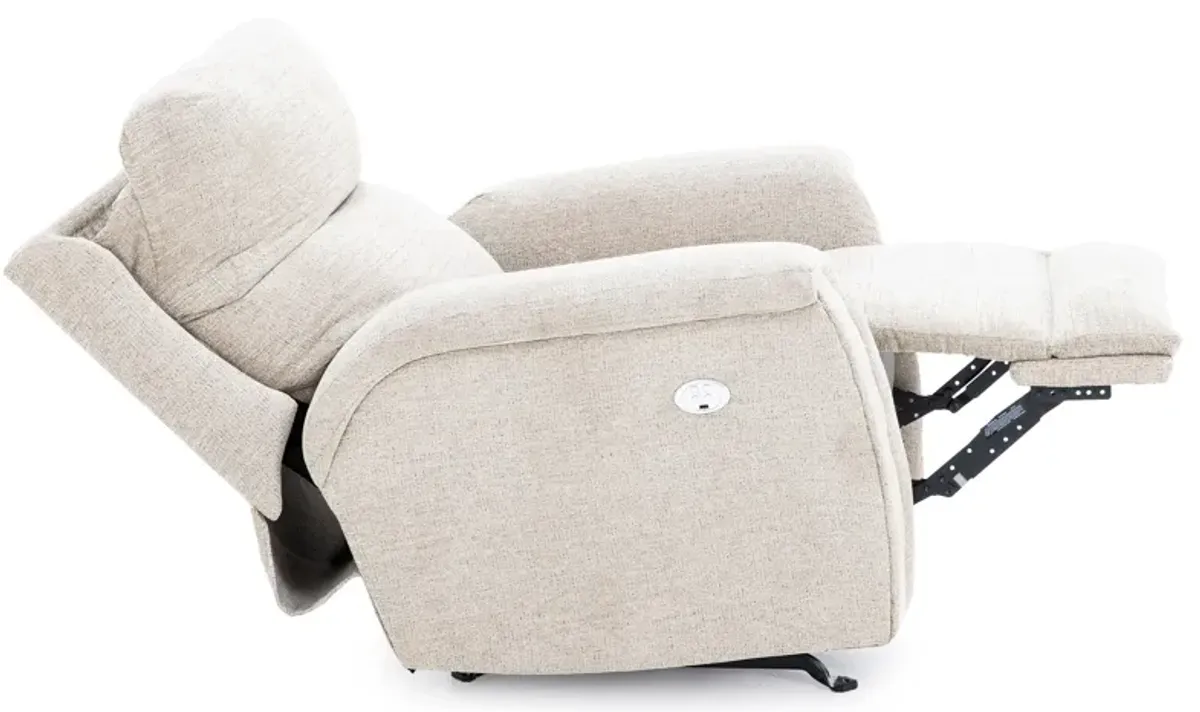 Vista Power Headrest Rocker Recliner in Putty