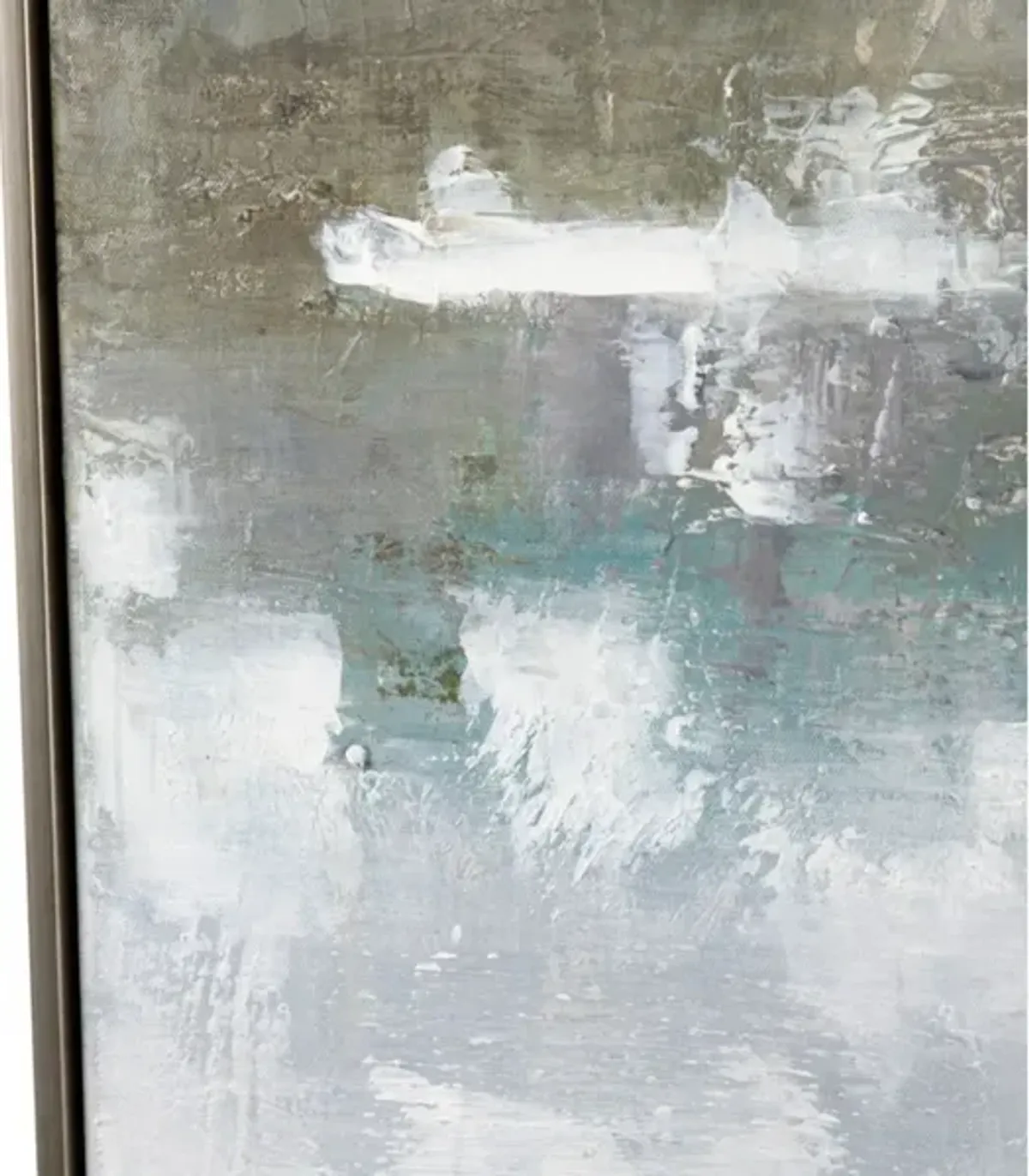 Green Mist Framed Canvas 49"W x 61"H