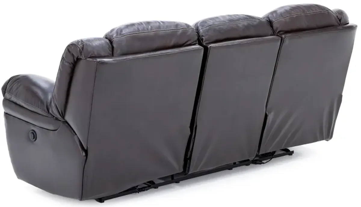 Boone Leather Power Reclining Sofa in Whiskey