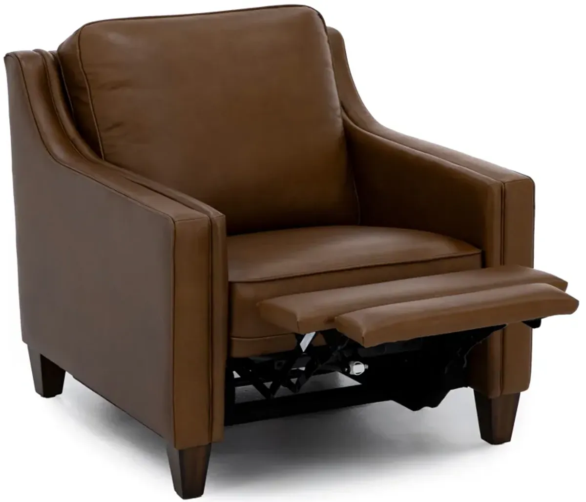 Emery Leather Power Wall Saver Recliner in Cognac